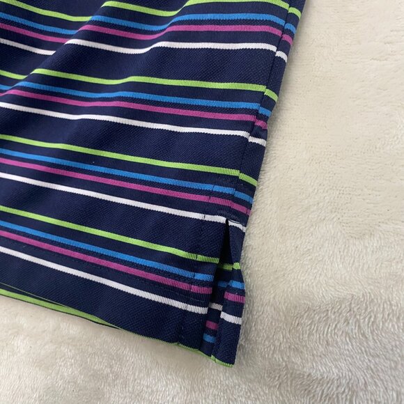 Bollé Golf Performance Tech Polo Shirt Striped - Size Large - Picture 5 of 10